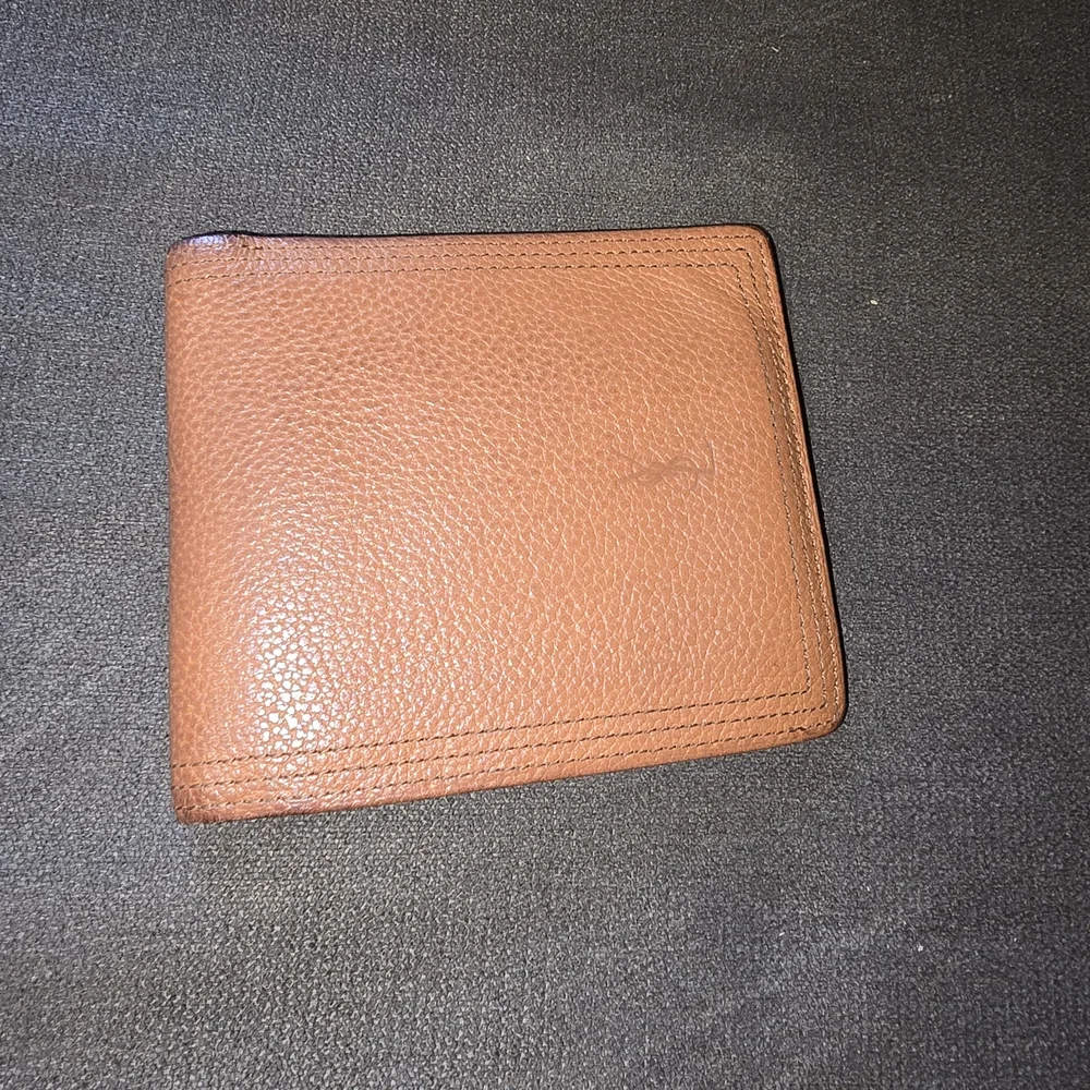 Yves Saint Laurent Tan Leather Card Holder